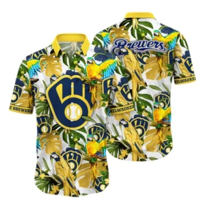 Milwaukee Brewers Hawaiian Shirt All Over Print, Custom Name TN030625Y7HWCT14MBMIL