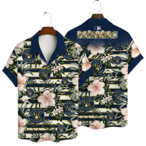 Milwaukee Brewers Hawaiian Shirt All Over Print, Custom Name TN030625Y7HWCT23MBMIL