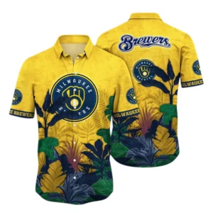 Milwaukee Brewers Hawaiian Shirt All Over Print, Custom Name TN030625Y7HWCT28MBMIL