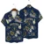 Navy Tropical Flower