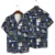 Navy Tropical Flower 2