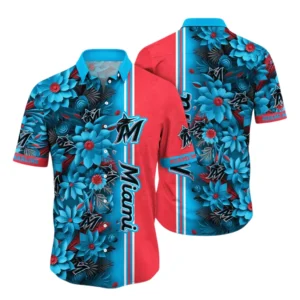 Miami Marlins Hawaiian Shirt All Over Print, Custom Name TN030625Y7HWCT5MBMIA