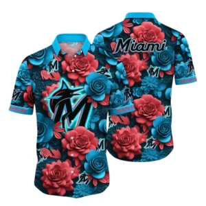 Miami Marlins Hawaiian Shirt All Over Print, Custom Name TN030625Y7HWCT6MBMIA