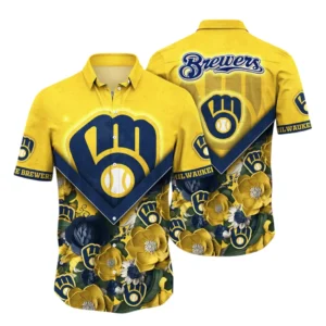 Milwaukee Brewers Hawaiian Shirt All Over Print, Custom Name TN030625Y7HWCT8MBMIL