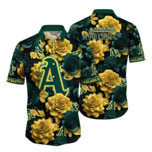 Oakland Athletics Hawaiian Shirt All Over Print, Custom Name TN040625Y7HWCT10MBOAK