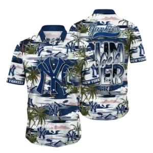 New York Yankees Hawaiian Shirt All Over Print, Custom Name TN040625Y7HWCT11MBNYY
