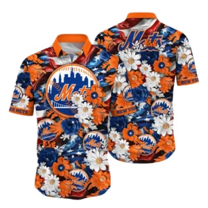 New York Mets Hawaiian Shirt All Over Print, Custom Name TN040625Y7HWCT13MBNYM