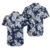 Navy Tropical Flower