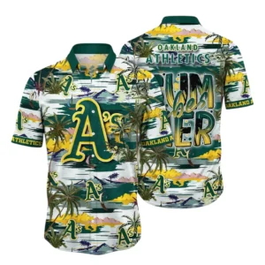 Oakland Athletics Hawaiian Shirt All Over Print, Custom Name TN040625Y7HWCT14MBOAK