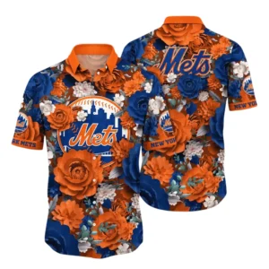 New York Mets Hawaiian Shirt All Over Print, Custom Name TN040625Y7HWCT16MBNYM