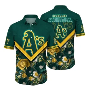 Oakland Athletics Hawaiian Shirt All Over Print, Custom Name TN040625Y7HWCT1MBOAK