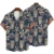 Navy Tropical Flower