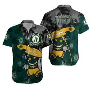 Oakland Athletics Hawaiian Shirt All Over Print, Custom Name TN040625Y7HWCT20MBOAK