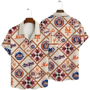 New York Mets Hawaiian Shirt All Over Print, Custom Name TN040625Y7HWCT22MBNYM