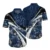 Navy Tropical Flower