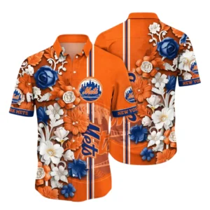 New York Mets Hawaiian Shirt All Over Print, Custom Name TN040625Y7HWCT25MBNYM