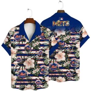 New York Mets Hawaiian Shirt All Over Print, Custom Name TN040625Y7HWCT28MBNYM