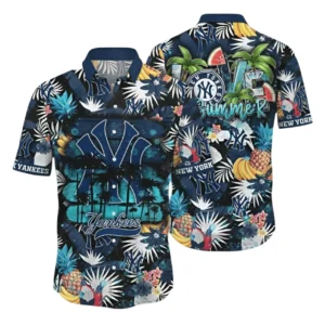 New York Yankees Hawaiian Shirt All Over Print, Custom Name TN040625Y7HWCT32MBNYY