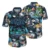 Navy Tropical Flower