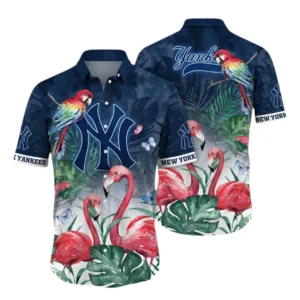 New York Yankees Hawaiian Shirt All Over Print, Custom Name TN040625Y7HWCT37MBNYY
