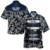 Navy Tropical Flower 2