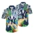 Navy Tropical Flower 2