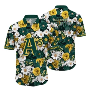 Oakland Athletics Hawaiian Shirt All Over Print, Custom Name TN040625Y7HWCT4MBOAK
