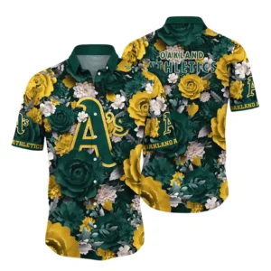 Oakland Athletics Hawaiian Shirt All Over Print, Custom Name TN040625Y7HWCT7MBOAK
