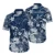 Navy Tropical Flower