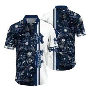 New York Yankees Hawaiian Shirt All Over Print, Custom Name TN070625Y7HWCT25MBNYY