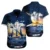 Navy Tropical Flower