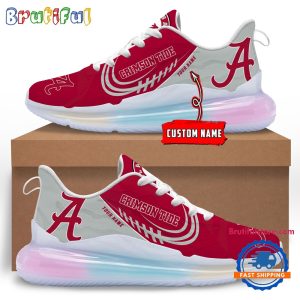 NCAA Alabama Crimson Tide Womens Rainbow Atmospheric Cushion Running Shoes Football Womens Shoes 1.jpg