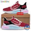 NCAA Arkansas Razorbacks Womens Rainbow Atmospheric Cushion Running Shoes Football Womens Shoes 1.jpg