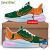 NCAA Miami Hurricanes Womens Rainbow Atmospheric Cushion Running Shoes Football Womens Shoes.jpg