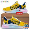 NCAA Michigan Wolverines Womens Rainbow Atmospheric Cushion Running Shoes Football Womens Shoes.jpg