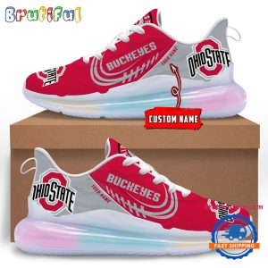 NCAA Ohio State Buckeyes Womens Rainbow Atmospheric Cushion Running Shoes Football Womens Shoes.jpg
