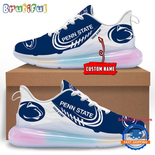 NCAA Penn State Nittany Lions Womens Rainbow Atmospheric Cushion Running Shoes Football Womens Shoes.jpg