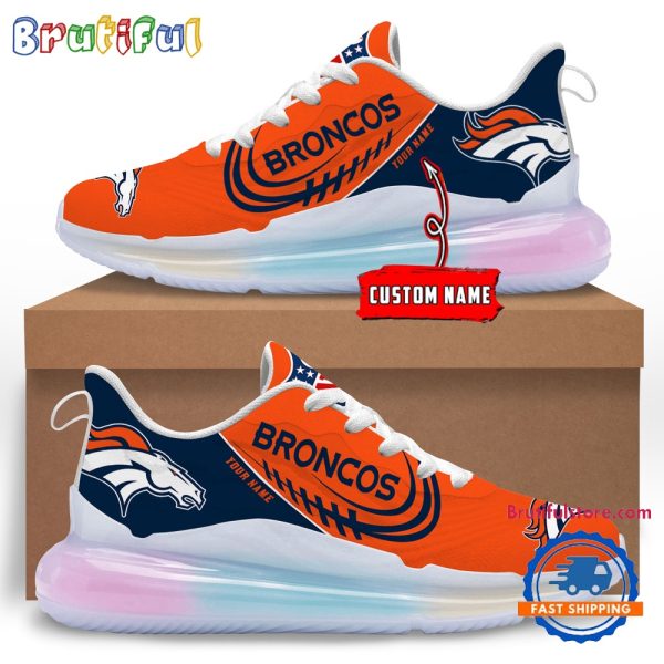 NFL Denver Broncos Womens Rainbow Atmospheric Cushion Running Shoes Football Womens Shoes.jpg