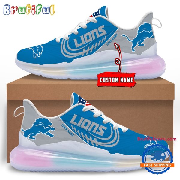 NFL Detroit Lions Womens Rainbow Atmospheric Cushion Running Shoes Football Womens Shoes.jpg