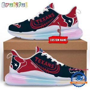 NFL Houston Texans Womens Rainbow Atmospheric Cushion Running Shoes Football Womens Shoes.jpg