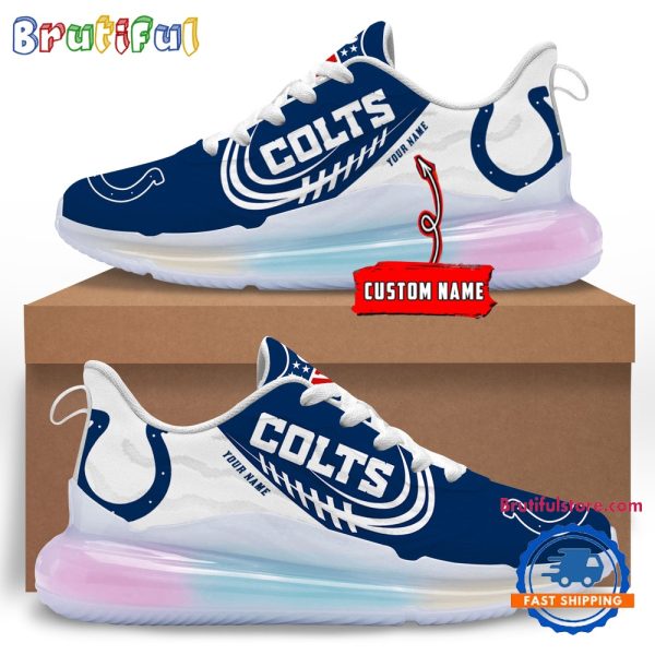 NFL Indianapolis Colts Womens Rainbow Atmospheric Cushion Running Shoes Football Womens Shoes.jpg
