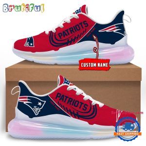NFL New England Patriots Womens Rainbow Atmospheric Cushion Running Shoes Football Womens Shoes.jpg