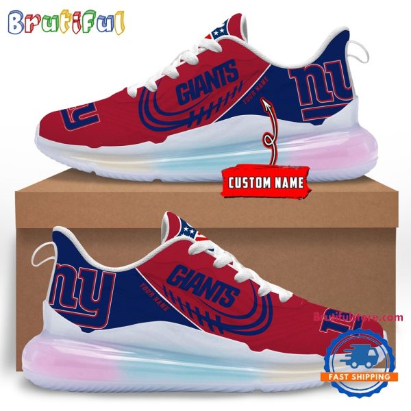 NFL New York Giants Womens Rainbow Atmospheric Cushion Running Shoes Football Womens Shoes.jpg