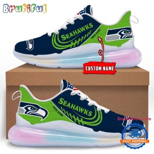 NFL Seattle seahawks Womens Rainbow Atmospheric Cushion Running Shoes Football Womens Shoes.jpg
