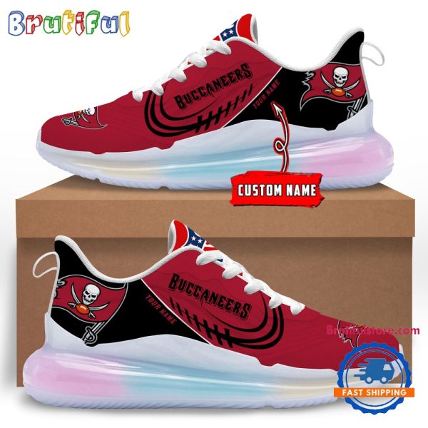 NFL Tampa Bay Buccaneers Womens Rainbow Atmospheric Cushion Running Shoes Football Womens Shoes.jpg