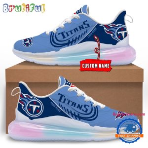 NFL Tennessee Titans Womens Rainbow Atmospheric Cushion Running Shoes Football Womens Shoes.jpg