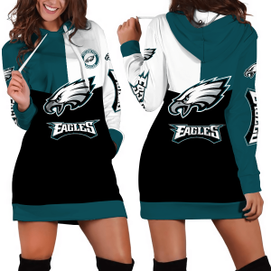 Philadelphia Eagles Womens Hooded Dress 12.png