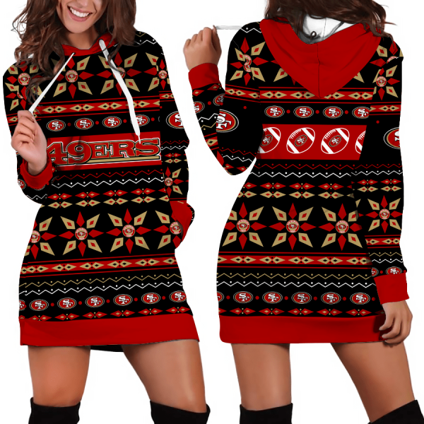 San Francisco 49ers Womens Hooded Dress 10.png