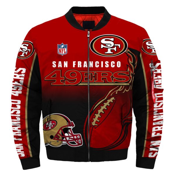 San Francisco 49ers bomber jacket Fashion men s winter coat.jpg