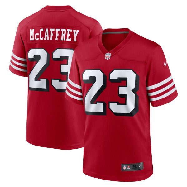 mens nike christian mccaffrey scarlet san francisco 49ers alternate game player jersey pi5207000 altimages ff 5207640 479c438890fd2a390559alt1 full 1.jpg
